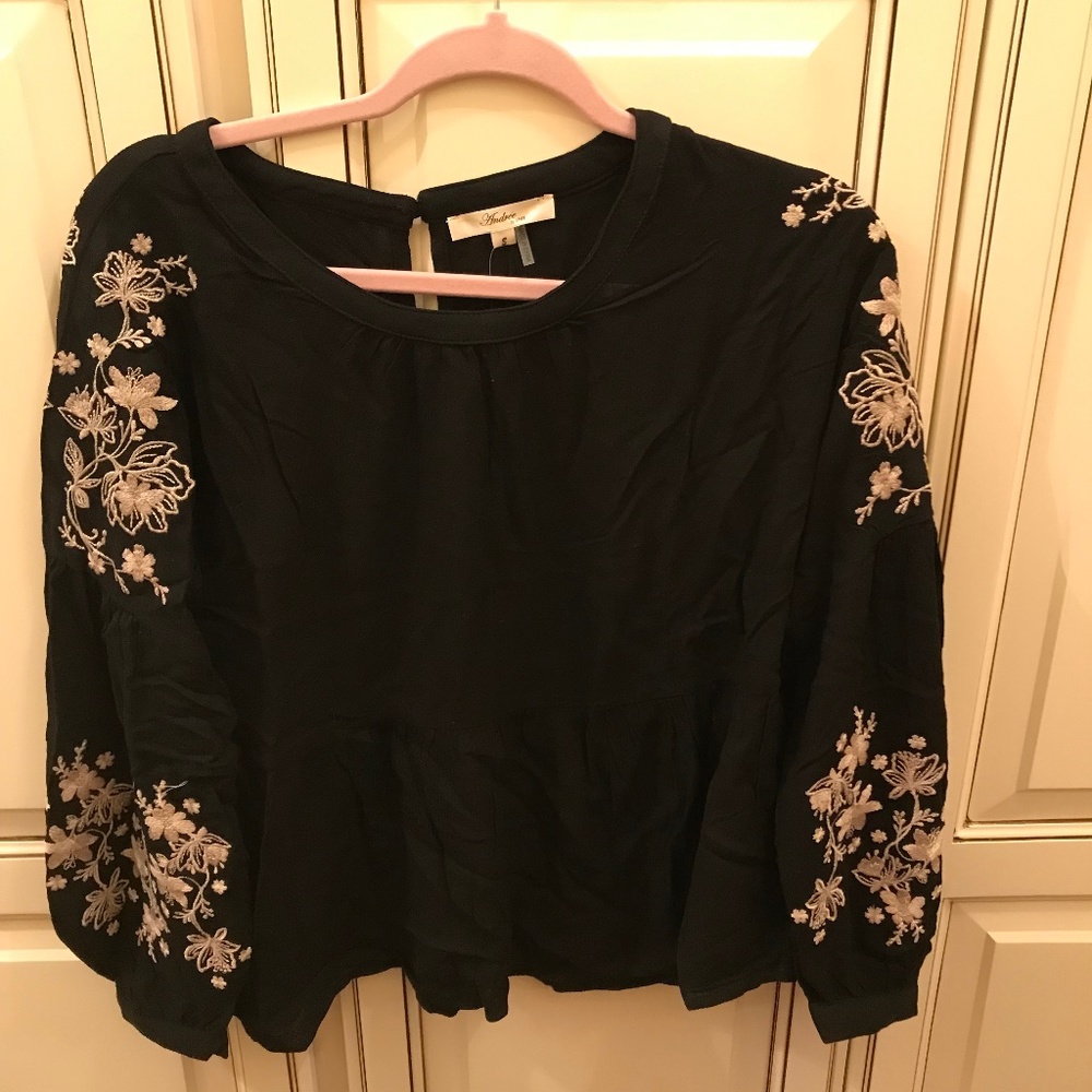 Blouse with Embroidery Detail - Picture 1 of 5